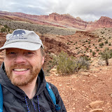 Martijn on a hike in Canyonlands National Park